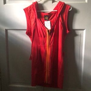 Free people zip up beachy dress